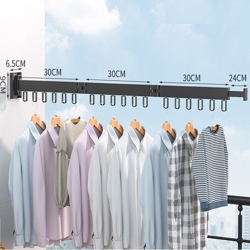 Balcony Drying Rack Clothes Hanger Folding Collapsible Dryer Foldable Laundry