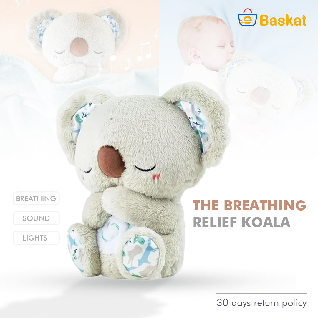 Breathing Koala Musical Stuffed Plush Toy with Light Sound