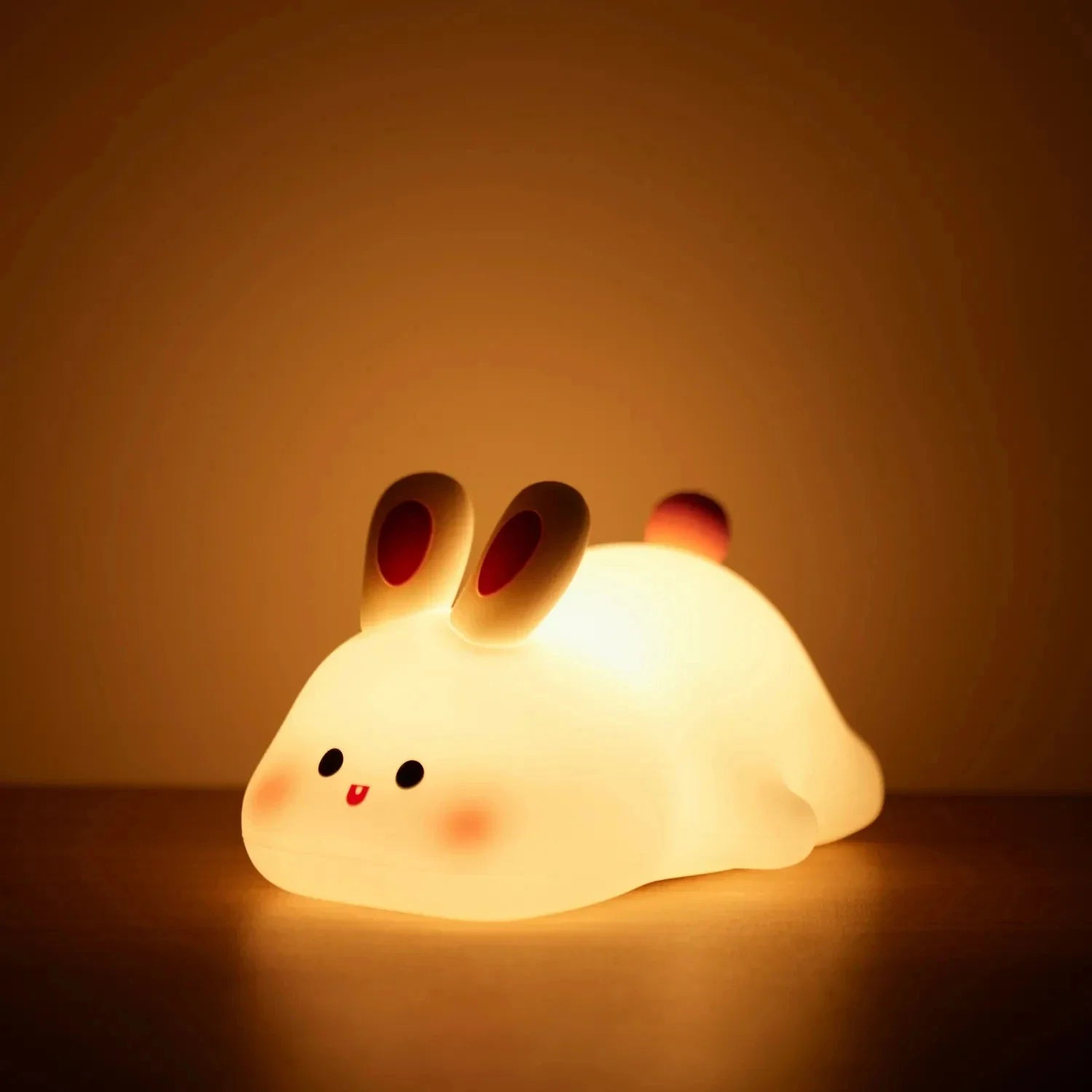 LED Cute Duck Night Lamp USB Rechargeable Touch Sensor Lamp Cartoon Animal Decoration Nightlightls for Bedroom Kid Birthday Gift