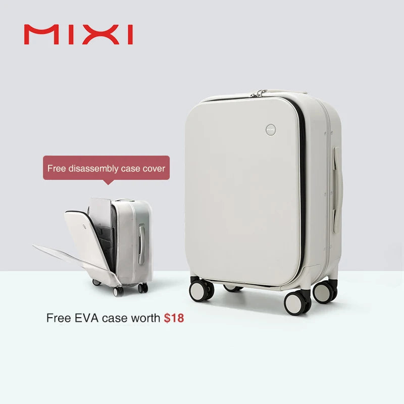 Mixi Patent Design Aluminum Frame Suitcase Carry On Rolling Luggage Beautiful Boarding Cabin 18 20 24 Inch M9260