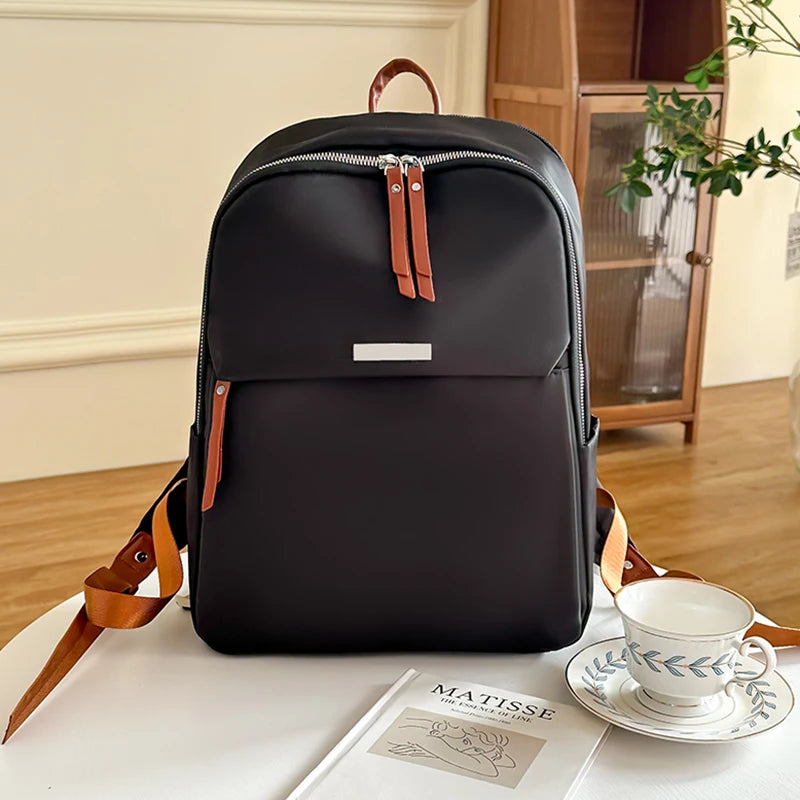 Waterproof Nylon Backpack  Travel Rucksack Large Capacity School Bag