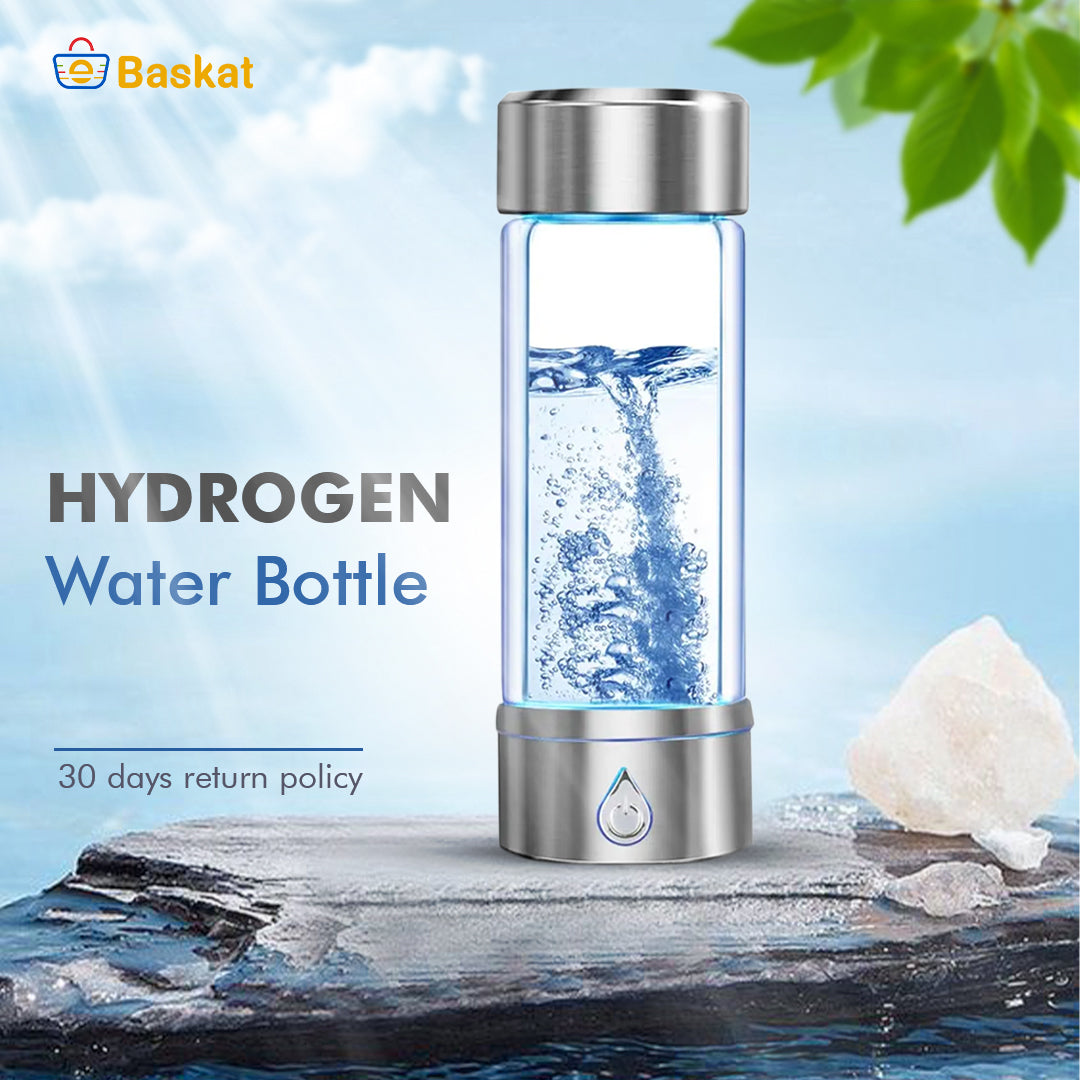 Portable 3000ppb Hydrogen Rich Water Bottle H2 Hydrogen Water Generator Inhaler Ionizer