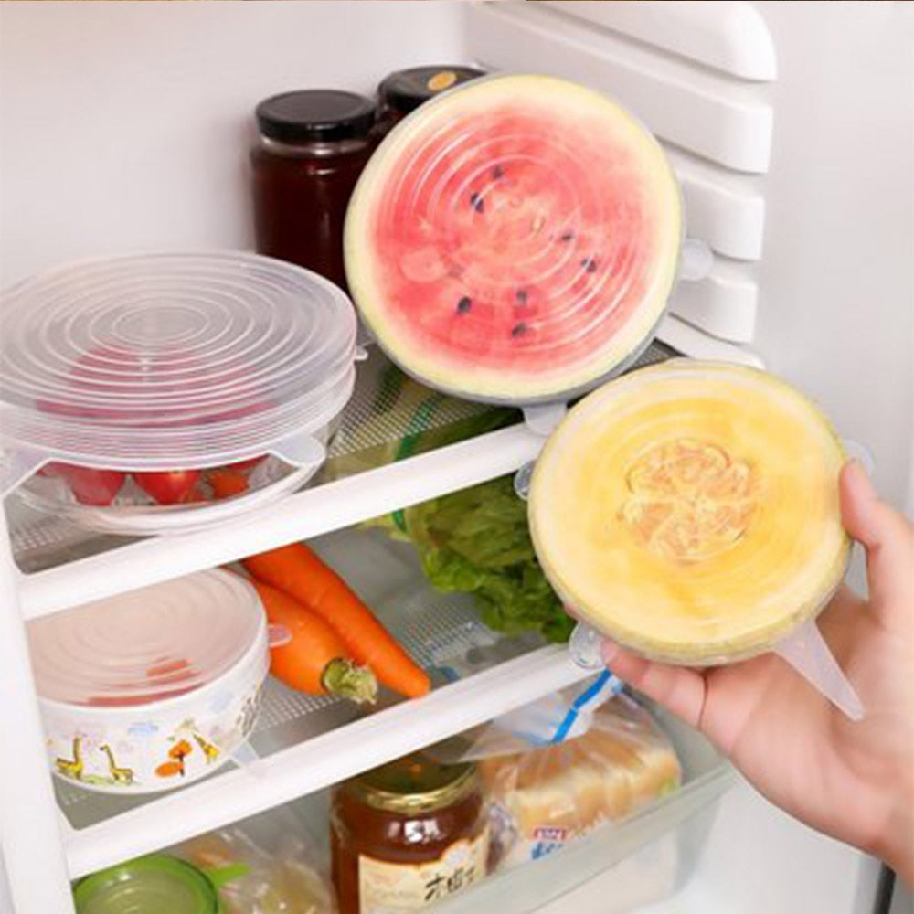 Silicone Cover Durable Strong Sealing Stretch Lids No Leaking Reusable Keep Food Fresh Lid Glass Easy and Simple Outdoor Picnics