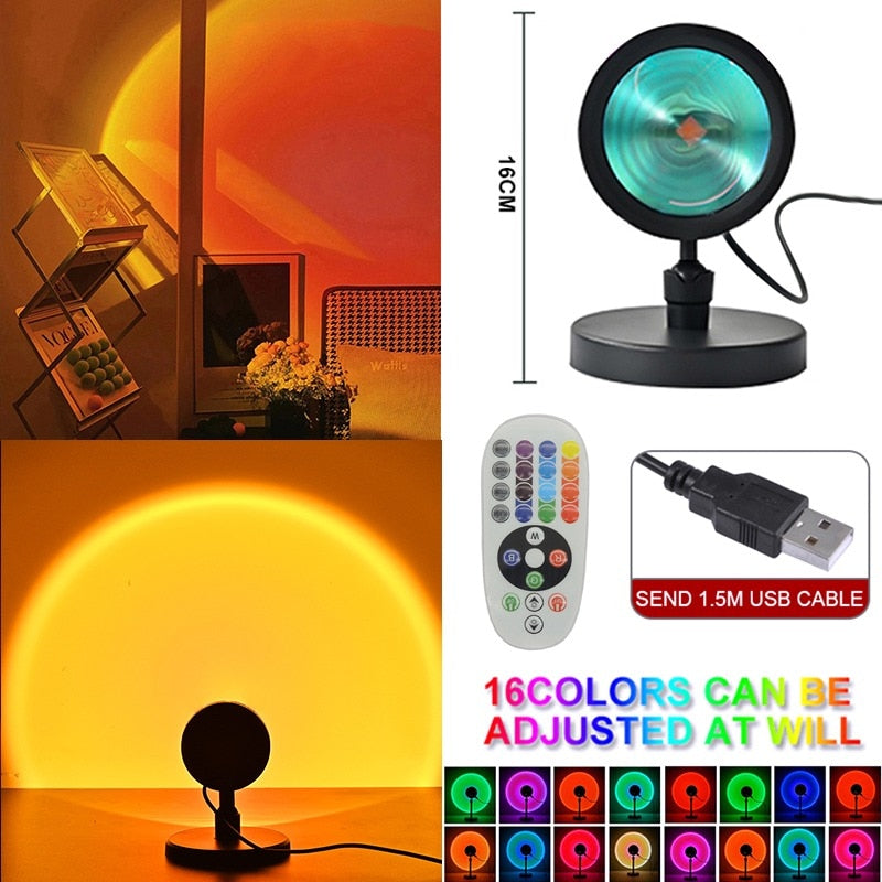 LED Night Light Sun Protection USB Desk Lamp