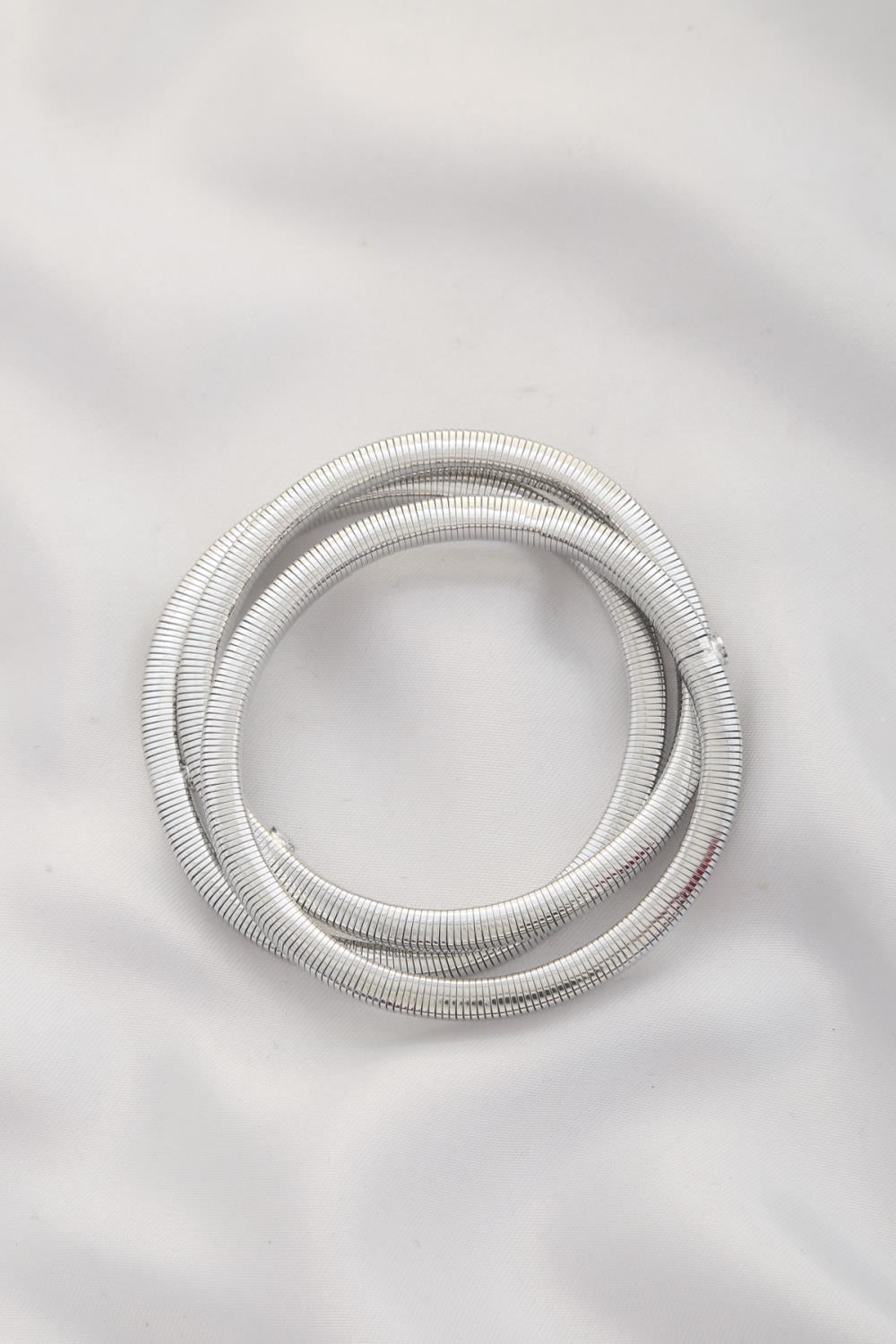 Flat Snake Link Bracelet Set