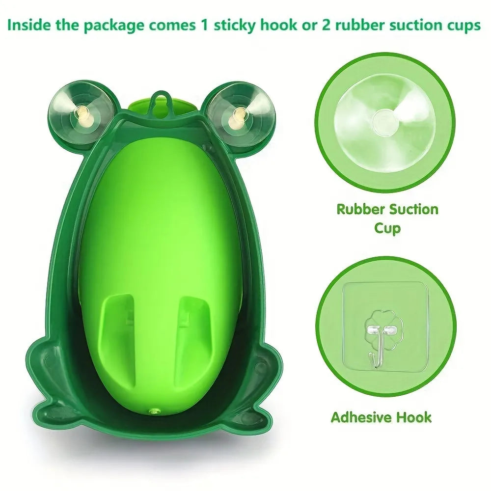 Frog Potty Training Urinal For Boys with Fun Aiming Target Toilet Trainer